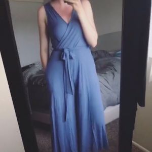 Blue Carly Jean Los Angeles Jumpsuit